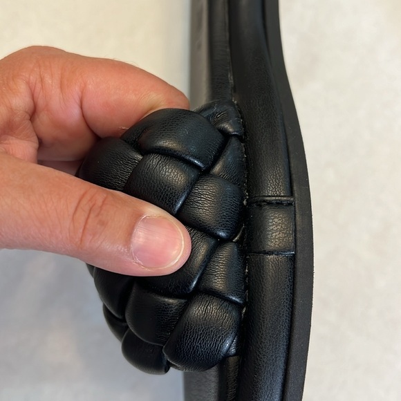 SEYCHELLES BRAIDED BELLISIMA SLIDE SANDALS IN BLACK SIZE 8 - Picture 7 of 13